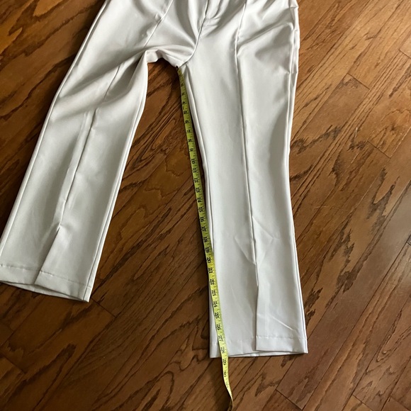 NWT LC Waikiki women’s white modern pants with front split Euro size 44, US 14 - Picture 9 of 16